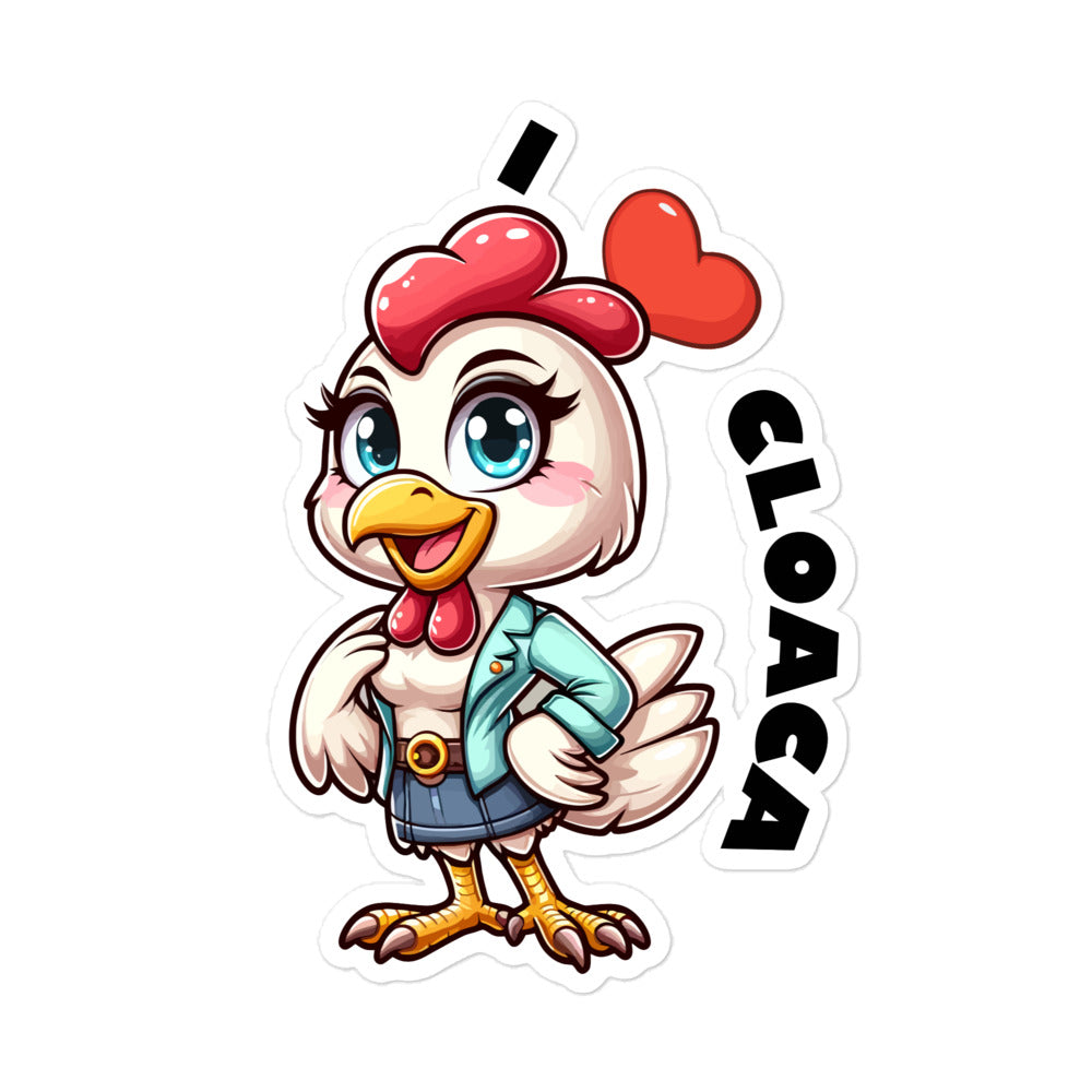 I <3 Cloaca - Bubble-free stickers