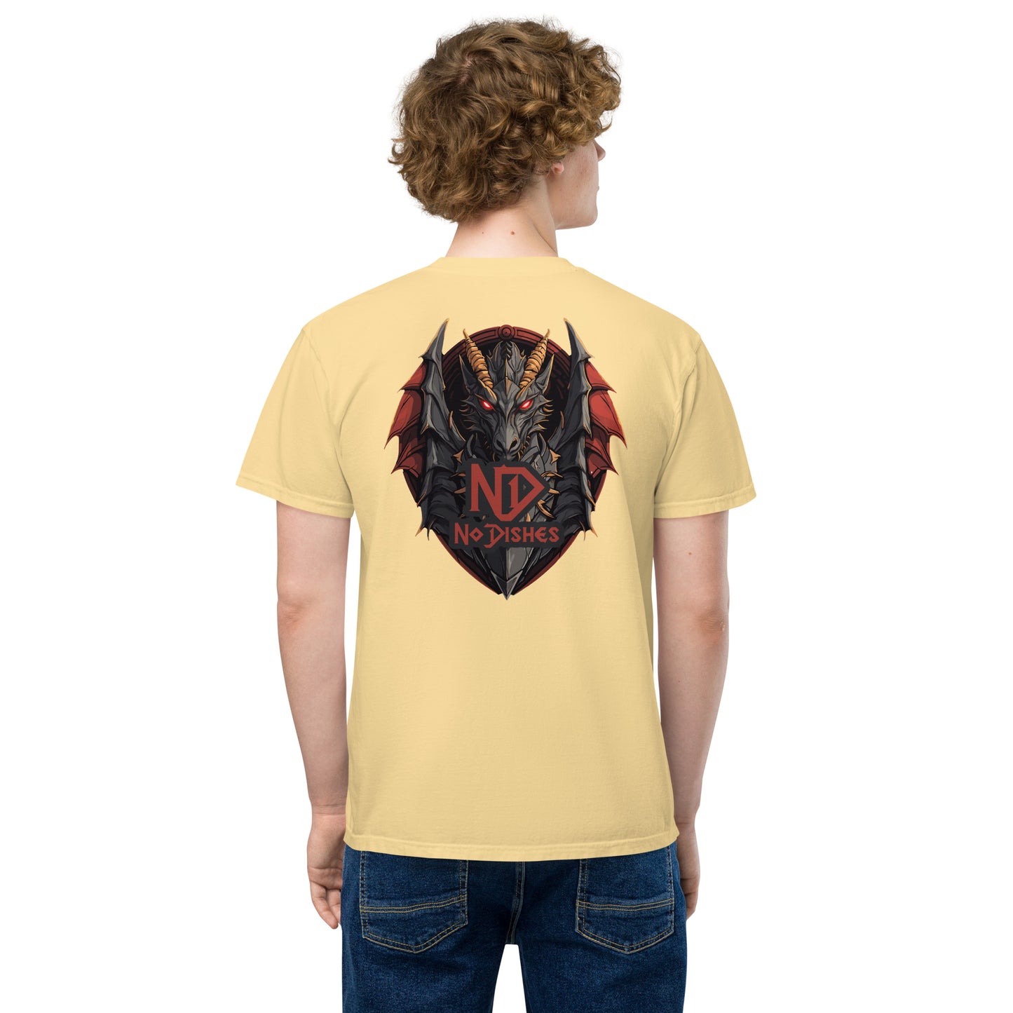 No Dishes D&D - Unisex garment-dyed pocket t-shirt