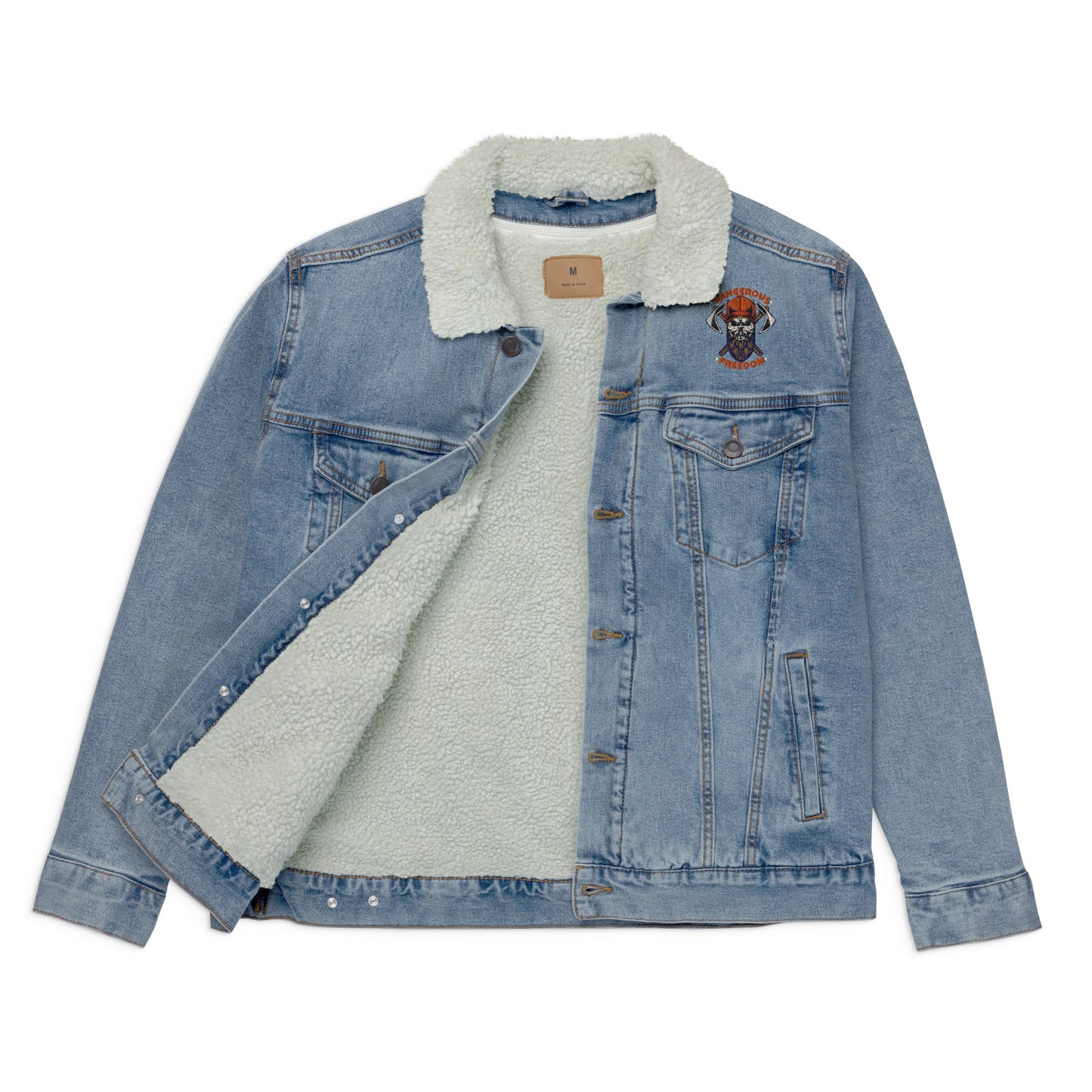 DF - Unisex denim sherpa jacket